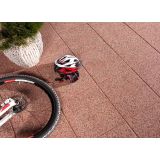 BETONSKA PLOŠČA ZOBEC VISTA 40X40X3.8 CM RDEČA