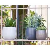 KERAMIČNI NOTRANJI LONEC VITORIA 20 TEMNO SIV