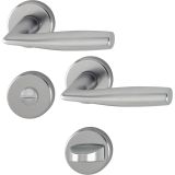 ALU KLJUKA ZA VRATA HOPPE VITORIA Z ROZETO WC F9