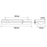 VODOTESNA LED SVETILKA TRILUX BS100 LED M 1280 48W L=1280, 7000LM, 4000K