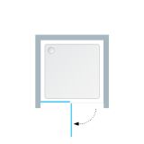 VRATA KOLPA SAN TV/S 100/K-L ATLAS H=200 SILVER PR. PROZORNO ST.