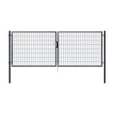 VRATA ZA OGRAJO DVOKRILNA 4.12X1.18M RAL7016 SUPER