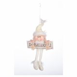 VRATNA DEKORACIJA GLOSSTYLE VISEČA FIGURA 13 CM ANGEL/BOŽIČEK/JELEN Z NA.