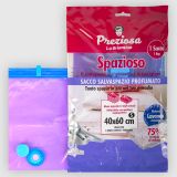 VREČA/DODATEK ZA TEKSTIL LA BRIANTINA VAKUMSKA ZA SHRANJEVANJE PERILA SIVKA 40X60CM