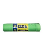 VREČKE ZA SMETI PISKAR 120 L S TRAKOM V ROLI 10/1 75X100 CM