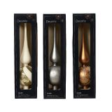 VRH ZA JELKO DECORIS ŠPICA BELA/SREBRNA 31 CM SORTIRANO