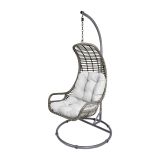 VRTNA GUGALNICA LESLI JAJČEK ZA 1 OSEBO SIVA BLAZINA