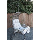 VRTNA GUGALNICA LESLI JAJČEK ZA 1 OSEBO SIVA BLAZINA