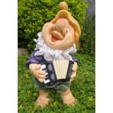 VRTNA OKRASNA FIGURA PALČEK S HARMONIKO VIŠ 70CM