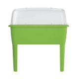 VISOKA GREDA, UMETNA MASA BLUMAX RASPANA ZELENA S POKROVOM. 77X38.7X82 CM