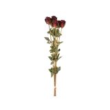 UMETNO CVETJE VRTNICA ŠOPEK 87CM X8 BORDO