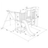 VRTNO IGRALO 4IQ OTROŠKO PLEZALO FRANEK LUX S TOBOGANOM