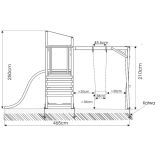VRTNO IGRALO 4IQ OTROŠKO PLEZALO FRANEK LUX S TOBOGANOM