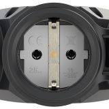 VTIČNICA/SPOJKA ZA KABEL PCE VARNOST TROJNA, 230V IP44 S POKROVČKI, POLYAMID