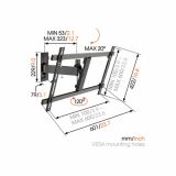 TV NOSILEC VOGELS W52080 81-165CM 120ST