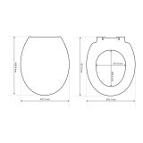 DESKA ZA WC ŠKOLJKO CERSANIT PRESIDENT SOFT CLOSE