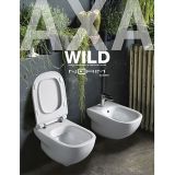 WC ŠKOLJKA, VISEČA AXA ONE WILD VISEČA BREZ ROBA 52X34X35