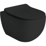 WC ŠKOLJKA, VISEČA AXA ONE GLOMP NERO MATT BREZ ROBA 51X36.5X34.5