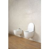 WC ŠKOLJKA, VISEČA FEROTEHNA MONDO BREZ ROBA Z WC DESKO