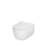 WC ŠKOLJKA, VISEČA GEPARD SANITARY TULIP 36X49 VISEČA RIMLESS Z WC DESKO SLIM