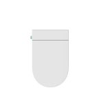 WC ŠKOLJKA, VISEČA INTER CERAMIC BREZ ROBOV Z WC DESKO BELA