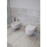 WC ŠKOLJKA, VISEČA OLYMPIA MILADY MAT BELA VISEČA