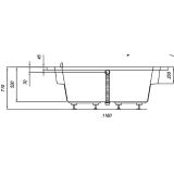 WELLNESS KAD MASAŽNA KOLPA SAN OPERA 180/O VITAL MASAŽA Z OBLOGO IN ROČAJEM