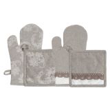 PRIJEMALKA AMO LA CASA WHITE PEONY IN ROKAVICA 18X30CM MACRAME, SORTIR.