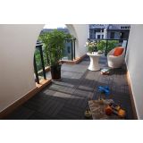 WPC DESKA ZA TERASO BAMBUSWPC KLIK PLOŠČA ANTRACIT 300X300X22 MM