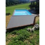 WPC DESKA ZA TERASO BAMBUSWPC SVETLO SIVA 3D 4000X140X23 MM