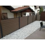 WPC SISTEM OGRAJA BAMBUSWPC KAVNO RJAVA 180X180 CM 1 STEBRIČEK + 13 DESK