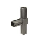 VEZNI ELEMENT ALBERTS XD CEVNI 20X20MM T KOS ČRNI PVC