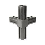 VEZNI ELEMENT ALBERTS XD CEVNI 20X20MM T KOS ČRNI PVC 4-KRAKI