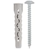 ZIDNI VLOŽEK Z VIJAKOM XP 6X45 Z ROBOM+LEČ.VIJ. 4.5X55 ZAV=10KOS