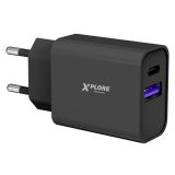 POLNILNIK ZA GSM XPLORE XP2897 20W PD CHARGE ČRN