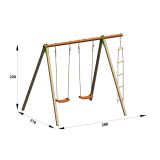 GUGALNICA AMCA XYLO TECHWOOD 2.3M - 2 SEDEŽA, LESTEV