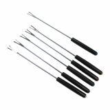 JEDILNI PRIBOR, VILICE ZA FONDI 6/1 ČRN ROČAJ