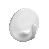 PVC OBEŠALNA KLJUKA HETTICH DIY SAMOLEPILNA, FI 36X20 MM, BELA