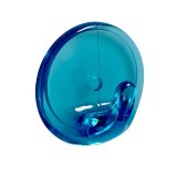 PVC OBEŠALNA KLJUKA HETTICH DIY SAMOLEPILNA, FI 36X20 MM, MODRA