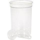 POSODA ZA SHRANJEVANJE CURVER 1.7L Z ŽLIČKO KREM