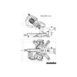 ZAJERALNA ŽAGA S POTEZNO FUNKCIJO METABO KGS 254 M