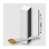 ZAKLJUČEK/ROZETA FN MDF UNIVERZALNI KOT BEL 18X18X112 MM