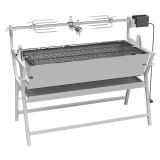 ŽAR NA OGLJE CATTARA PIGLET 138 X 96 X 62 CM Z 230 V MOTORJEM