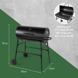 ŽAR NA OGLJE VONHAUS CHARCOAL BARREL BBQ OBLIKA SODČKA