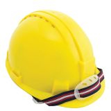 ZAŠČITNA ČELADA RUMENA GRADBENA TIP 200 Z REGULACIJO ZADAJ