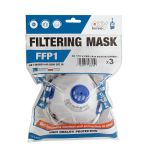 ZAŠČITNA RESPIRATOR MASKA OXYLINE XC 110 V FFP1 Z VENTILOM IN AKTIVNIM OGLJEM 3 KOS