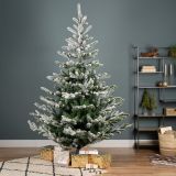 ZASNEŽENA NOVOLETNA JELKA IZ UMETNE MASE, VIŠINE 210 CM