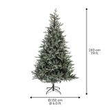 ZELENA NOVOLETNA JELKA ALLISON PINE IZ UMETNE MASE, VIŠINE 240 CM