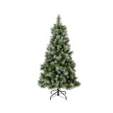 NOVOLETNA JELKA 150 CM LEDENA S STORŽI NORWICH PINE