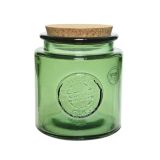 POSODA ZA SHRANJEVANJE DECORIS 26X11CM, 3/1 STEKLENA ZELENA